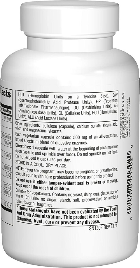 Source Naturals Essential Enzymes 500Mg, 240 Caps