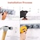 Lavish Mop And Broom Holder Organize Rack Made Of Plastic