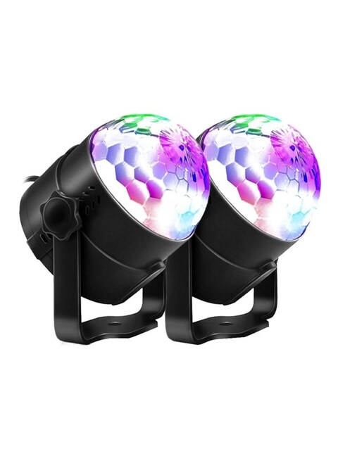 Generic - 2-Piece Remote Controlled LED Ball Light Multicolour 112x105x100millimeter