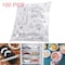 Lavish [100-Unit] Disposable Food Cover Elastic Plastic Wrap Fresh Food Storage Bags