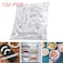 Lavish [100-Unit] Disposable Food Cover Elastic Plastic Wrap Fresh Food Storage Bags
