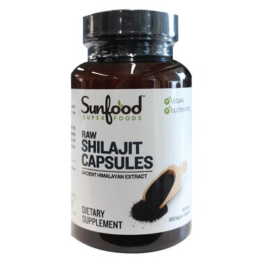 Buy Sunfood Superfoods Raw Shilajit Dietary Supplement Capsules 110g ...