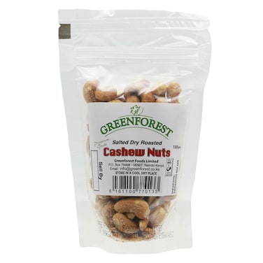 Green Forest Dry Salted And Roasted Cashew Nuts 100g
