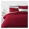 Home&amp;Beyond Micro Fibre Duvet Cover Single Burgundy