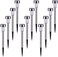 Dobuymall Solar Lights Outdoor, Solar Lights Garden Lights Landscape Lighting Pathway Lights For Lawn Patio Stainless Steel-12 Pack