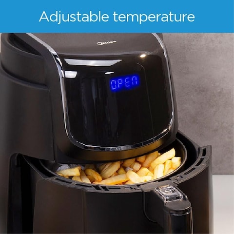 Midea 4.7L XL Digital Air Fryer 1500W With Dual Cyclone Rapid Hot Technology For Frying, Grilling, Broiling, Roasting, Baking, Toasting, Timer Up To 60 minutes Temperature Control Up To 200&deg;C-MFCN40D2