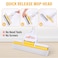 ZALCOON PVA Quadruple Rollers Sponge Mop Bucket 27cm, with 2 Ultra Absorbent PVA Sponge Refills, 2 Mop Slippers &amp; 1 Mop Holder  Household Cleaning Tool for Kitchen, Tiles, Multi-Surface Hard Floors