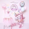 Samdone 5 in 1 Partigos Unicorn Theme balloons 18 inch star Round Balloon Birthday Party Decor Kids Rainbow Balloons Unicorn Party Supplies