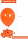 Party Time 100-Pieces 10inch Orange Latex Balloons Party Decoration, Black Party Decorations Birthday Balloons For Engagement, Baby Shower, Wedding Balloons Decor, Balloons for Birthday Party Decorati