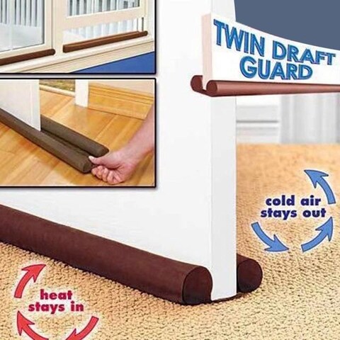 Twin Draft Guard Ground Door Barrier