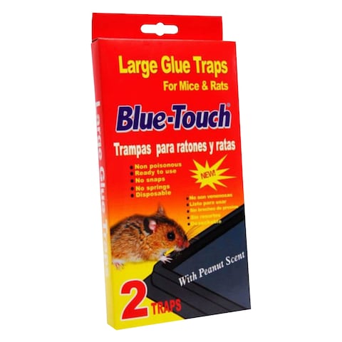 Blue Touch Rat Glue Trap Red X2