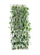 Artificial Plant Leaves Wooden Fence Green