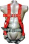 BE SAFE-MOUNTAINEER 2  FULL BODY HARNESS WITH BACK SUPPORT AND IMPACT INDICATOR + DOUBLE LANYARD WITH 2 FORGED HOOKS AND SHOCK ABSORBER BESAFE