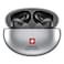 Swiss Military Victor3 Active Noise Cancelling Truly Wireless Bluetooth In-Ear Earbuds With Charging Case Silver