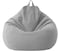 Vital Bean Bag Chair, Classic Round Linen Cloth Bean Bag With Polystyrene Beads Filling