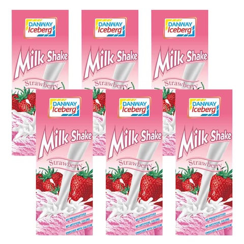 Danway Iceberg Strawberry Milk Shake 125ml x Pack of 6