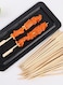 Generic 50-Piece Bamboo Skewers Set With Box Brown 23 cm