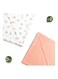 Moon Bamboo Muslin Wrap Swaddle Pack Of 2 Forest Print And Peach