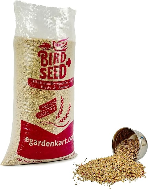 Egardenkart&reg; Daily Budget-Friendly Wild Bird Feed for All types of Wild Birds Small Birds Dove Pigeon Myna Lark Bulbul Sparrow Hoopoe Seed Mix (1)