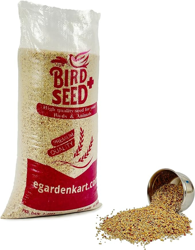 Egardenkart&reg; Daily Budget-Friendly Wild Bird Feed for All types of Wild Birds Small Birds Dove Pigeon Myna Lark Bulbul Sparrow Hoopoe Seed Mix (1)