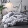 GOLDEN HOME  6-Piece King Size Duvet Cover Set, 1 Duvet Cover + 1 Fitted Sheet + 4 Pillow Cases, Microfibre, Muesli