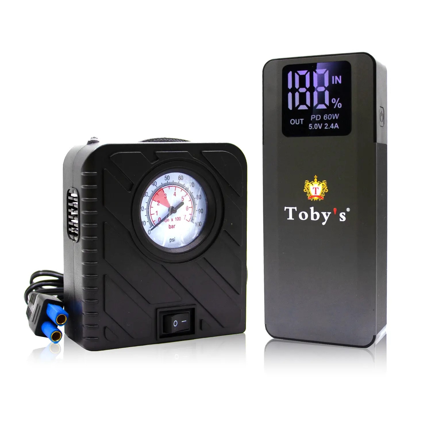 Buy Toby’s T66 Pro Jump Starter With Compressor For Cars 16000mAh And ...