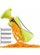 Generic Fruit Spiral Slicer Spiralizer Vegetable Cutter Carrot Noodle Grater Veggie Spaghetti Pasta Salad Maker Green/Silver 17X8.5X8.5Centimeter