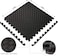 Sky Land 5Pcs. High Density Eva Interlocking Foam Mat Black/Gray, L 104.5 X W 104.5 X H 2.5 Cm Em 9346, Gray-Black