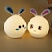 Cute rabbit colorful silica gel lamp(Built-in battery)