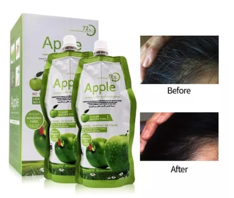 Ambition Apple Ammonia-Free Black Hair Cream, 500ml*2/pack black