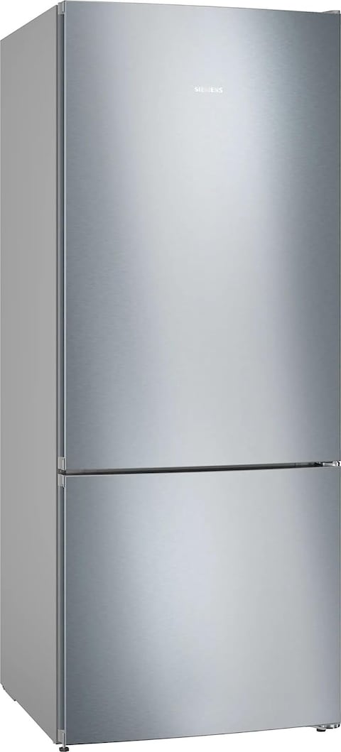 Siemens iQ300 Free-Standing Fridge-Freezer With Freezer At Bottom 186 x 70cm Inox-look, KG55NVL21M, 1 Year Manufacturer Warranty