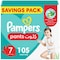 Pampers Baby-Dry Pants diapers Size 7 (17+kg) 105 Diapers