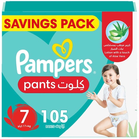 Pampers Baby-Dry Pants diapers Size 7 (17+kg) 105 Diapers