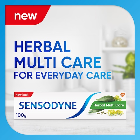 Sensodyne Herbal Toothpaste For Sensitive Teeth Herbal Multi Care With Extracts Of Eucalyptus 100g