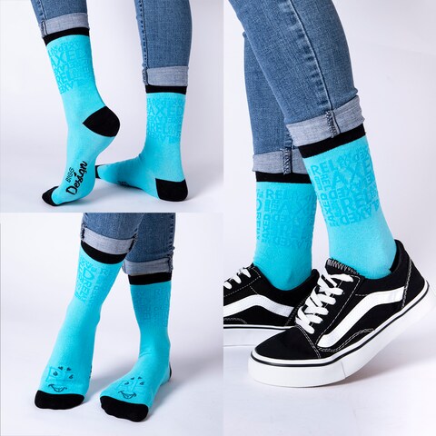 Biggdesign Moods Up Socket Womens Socks, Ankle Socks For Women, Cotton, Ultra Soft, Breathable, Midium Thickness, Colorful, 7 Pairs Womens Crew Socks