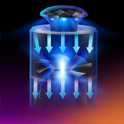 Decdeal - Bug Zapper Electronic LED Light Pest Insect Mosquito Killer Lamp Non Toxic Fly Pests Catcher Lamp 360 Degrees LED USB Powered Indoor Insect Mosquito Killer Light