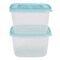 Lock &amp; Lock  Ez Lock Pastel Square Food Container 970ml Pack of 2