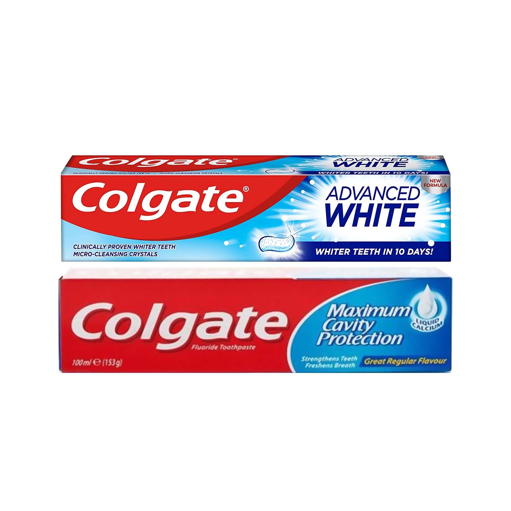 Buy Colgate Toothpaste Calcium - 120 Ml + Colgate Advanced White - 125 ...
