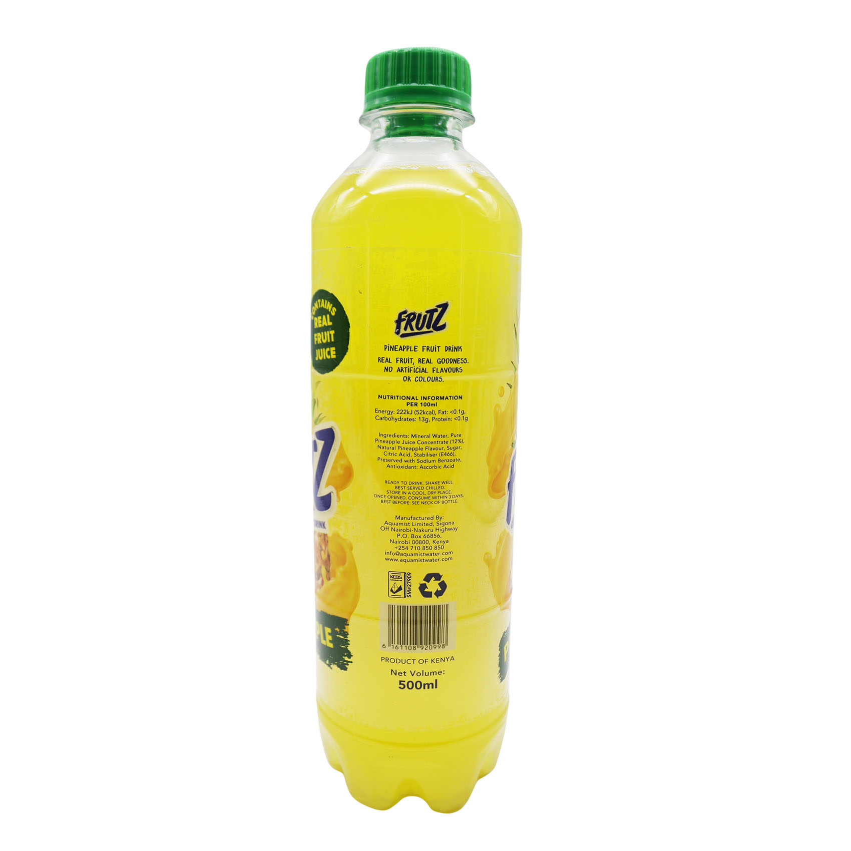 Aquamist Frutz Fruit Drink Pineapple Juice 500ml
