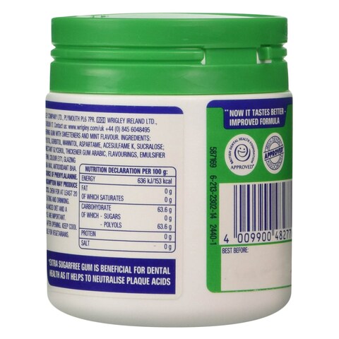 Wrigley&#39;s Sugar Free Extra Spearmint Chewing Gum 60 Pieces