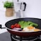 مقلاة رويال فورد RF1256 بثلاث طبقات مانعة للالتصاق - 30 سم، لون احمر، سيراميك