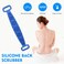 Generic-Silicone Back Scrubber, Bath Shower Silicone Body Massage Brush Silicone Bath Towel Exfoliating Body Brush Belt, Cleaning Shower Strap, Double-Sided Washing Towel Scrubber for Men Women, 70cm
