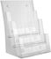 Generic A4 Literature Holder, Clear Acrylic Brochure Display Stand With 2 Holes, Desktop And Wall Mount Organiser For Leaflets, Flyers, Magazines, 23&times;16&times;32cm(9&times;6&times;12Inch)