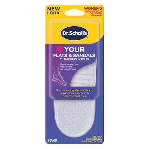 Dr.Scholl&#39;s Your Flats and Sandals Cushioning Stylish Insoles for Women Size 6 to 10