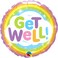 Qualatex Get Well Soon Foil Balloon- 18 Inch Size- Multicolor
