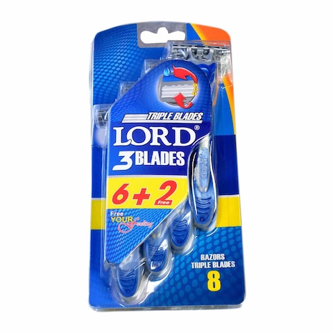 Buy Lord Triple Blades Disposable Razors - 8 Blades in Egypt