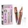 Rechargeable Eyebrow Hair Remover Painless-Precision Eyebrow Trimmer Eyebrow Razor Tool For Face Lips Nose Facial Hair Removal for Men Women Reazeal (B)