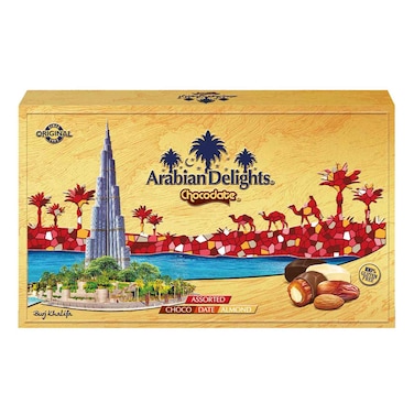 Arabian Delights Chocodate Assorted Chocolate with Almonds, 150g