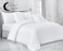 طقم لحاف 6 قطع مقلم مقاس كينج 220×240 سم 100٪ قطن مع إغلاق بسحاب أبيض