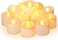 Lavish Bright Flameless LED Tea Light Candles Battery Powered Unscented Tealights, Pack Of 12 Pcs